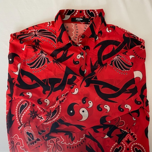 JADED LONDON BANDANA PRINT CHIFFON TROUSERS/TOP - Picture 4 of 4